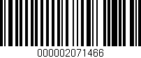 Código de barras (EAN, GTIN, SKU, ISBN): '000002071466'