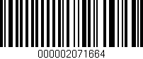 Código de barras (EAN, GTIN, SKU, ISBN): '000002071664'