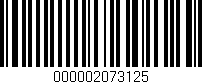 Código de barras (EAN, GTIN, SKU, ISBN): '000002073125'