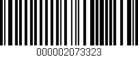 Código de barras (EAN, GTIN, SKU, ISBN): '000002073323'