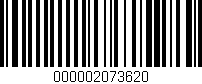 Código de barras (EAN, GTIN, SKU, ISBN): '000002073620'