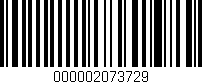 Código de barras (EAN, GTIN, SKU, ISBN): '000002073729'