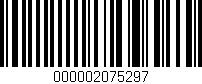 Código de barras (EAN, GTIN, SKU, ISBN): '000002075297'