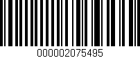Código de barras (EAN, GTIN, SKU, ISBN): '000002075495'