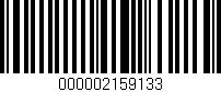 Código de barras (EAN, GTIN, SKU, ISBN): '000002159133'