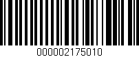 Código de barras (EAN, GTIN, SKU, ISBN): '000002175010'