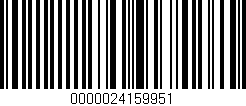 Código de barras (EAN, GTIN, SKU, ISBN): '0000024159951'