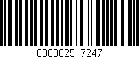 Código de barras (EAN, GTIN, SKU, ISBN): '000002517247'