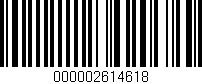 Código de barras (EAN, GTIN, SKU, ISBN): '000002614618'