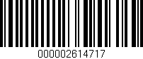 Código de barras (EAN, GTIN, SKU, ISBN): '000002614717'