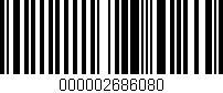 Código de barras (EAN, GTIN, SKU, ISBN): '000002686080'