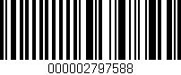 Código de barras (EAN, GTIN, SKU, ISBN): '000002797588'