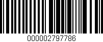 Código de barras (EAN, GTIN, SKU, ISBN): '000002797786'