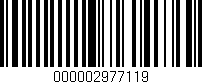 Código de barras (EAN, GTIN, SKU, ISBN): '000002977119'