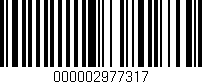 Código de barras (EAN, GTIN, SKU, ISBN): '000002977317'