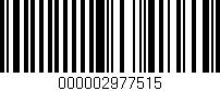 Código de barras (EAN, GTIN, SKU, ISBN): '000002977515'