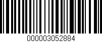 Código de barras (EAN, GTIN, SKU, ISBN): '000003052884'