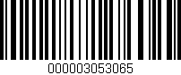 Código de barras (EAN, GTIN, SKU, ISBN): '000003053065'