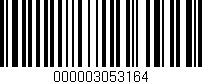 Código de barras (EAN, GTIN, SKU, ISBN): '000003053164'