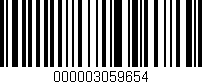 Código de barras (EAN, GTIN, SKU, ISBN): '000003059654'