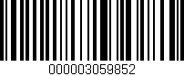 Código de barras (EAN, GTIN, SKU, ISBN): '000003059852'