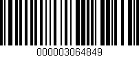 Código de barras (EAN, GTIN, SKU, ISBN): '000003064849'