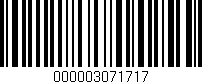 Código de barras (EAN, GTIN, SKU, ISBN): '000003071717'