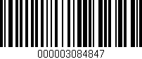 Código de barras (EAN, GTIN, SKU, ISBN): '000003084847'