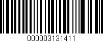 Código de barras (EAN, GTIN, SKU, ISBN): '000003131411'