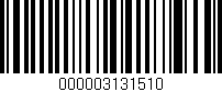 Código de barras (EAN, GTIN, SKU, ISBN): '000003131510'