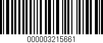 Código de barras (EAN, GTIN, SKU, ISBN): '000003215661'