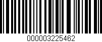 Código de barras (EAN, GTIN, SKU, ISBN): '000003225462'