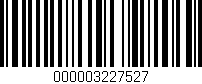 Código de barras (EAN, GTIN, SKU, ISBN): '000003227527'