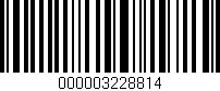 Código de barras (EAN, GTIN, SKU, ISBN): '000003228814'