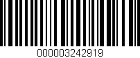 Código de barras (EAN, GTIN, SKU, ISBN): '000003242919'