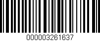 Código de barras (EAN, GTIN, SKU, ISBN): '000003261637'