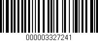 Código de barras (EAN, GTIN, SKU, ISBN): '000003327241'