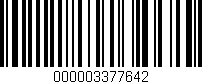Código de barras (EAN, GTIN, SKU, ISBN): '000003377642'