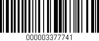 Código de barras (EAN, GTIN, SKU, ISBN): '000003377741'