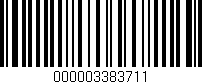 Código de barras (EAN, GTIN, SKU, ISBN): '000003383711'