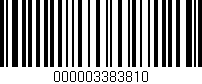 Código de barras (EAN, GTIN, SKU, ISBN): '000003383810'