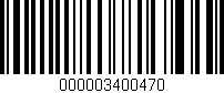 Código de barras (EAN, GTIN, SKU, ISBN): '000003400470'