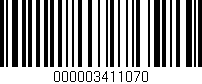 Código de barras (EAN, GTIN, SKU, ISBN): '000003411070'
