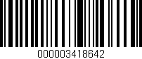 Código de barras (EAN, GTIN, SKU, ISBN): '000003418642'