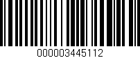Código de barras (EAN, GTIN, SKU, ISBN): '000003445112'