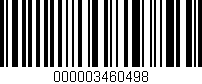Código de barras (EAN, GTIN, SKU, ISBN): '000003460498'