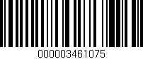 Código de barras (EAN, GTIN, SKU, ISBN): '000003461075'