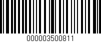 Código de barras (EAN, GTIN, SKU, ISBN): '000003500811'