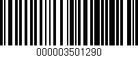 Código de barras (EAN, GTIN, SKU, ISBN): '000003501290'