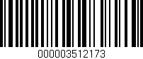 Código de barras (EAN, GTIN, SKU, ISBN): '000003512173'
